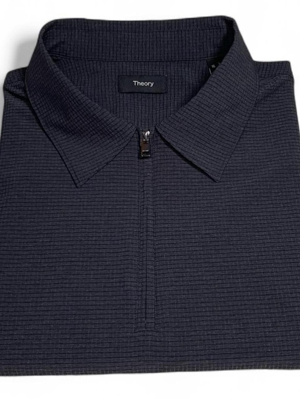 NWOT Theory Clyfford Air Grid Tech Quarter Zip Polo Shirt Men’s Size XL Zip Neck
